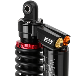 Piggyback reservoir shock with red collar